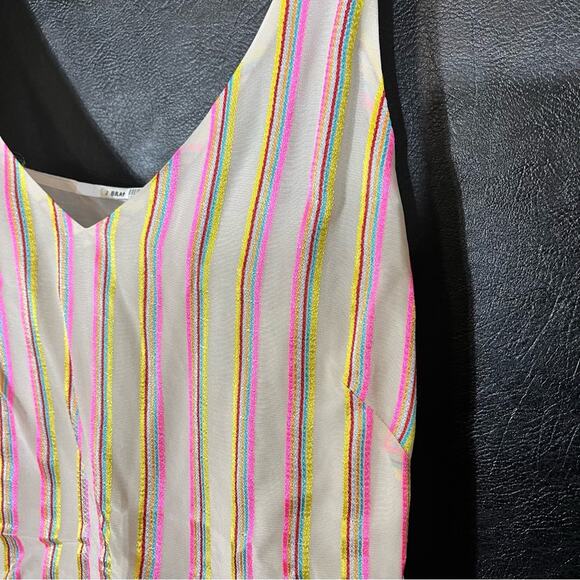 J Brand Multi Color Stripe Tank Top Size Small - Picture 4 of 9